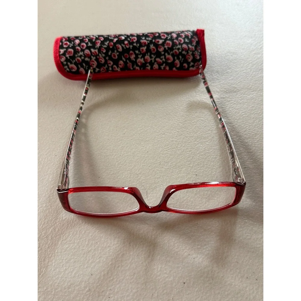 Womens Reading Glasses Thelma Red Foster Grant Roses Power 2